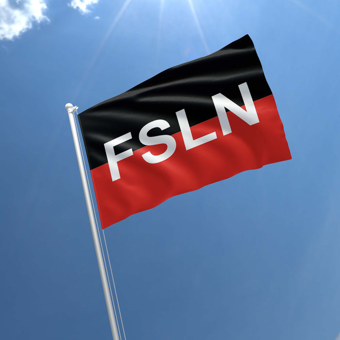 The Sandinista National Liberation Front FSLN Political Party Nicaragua Flag Banner