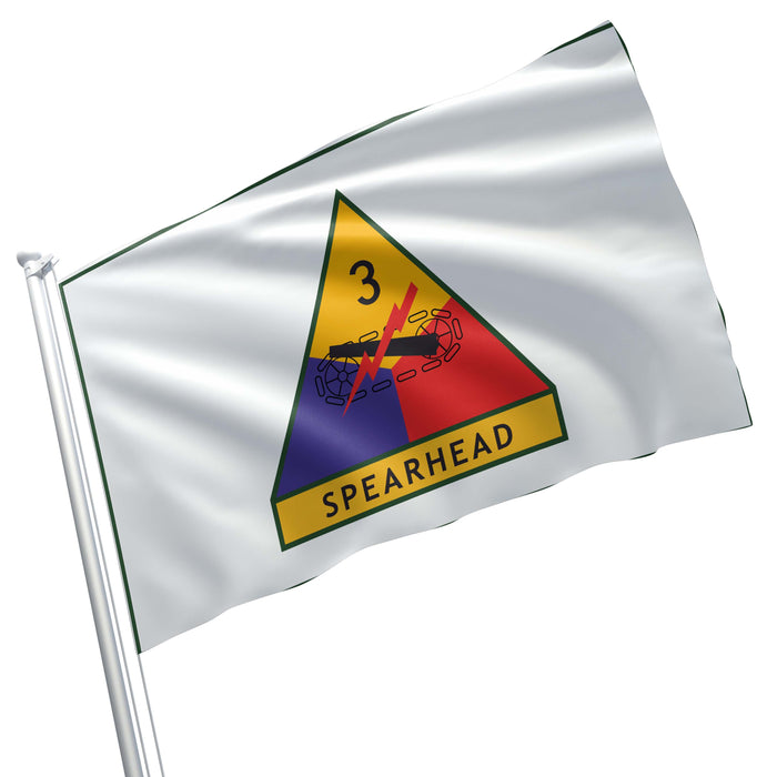 Armored Division Sticker United States Army US Flag Banner