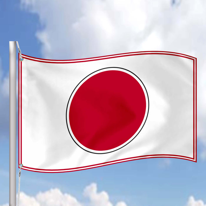 Japan Air Force Roundel Flag Banner