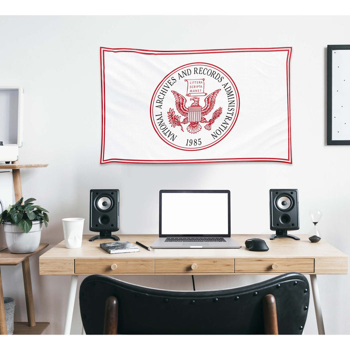 National Archives and Records Administration NARA Seal USA Flag Banner