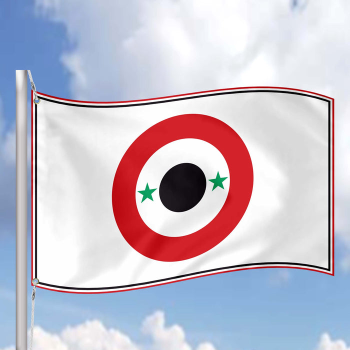 Syria Air Force Roundel Flag Banner