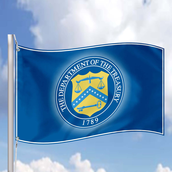 US The Department of the Treasury USA Flag Banner