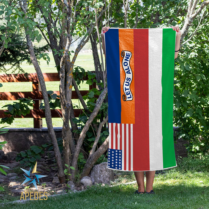 Mosely Flag of Florida (1845) Let Us Alone Beach & Bath Towel Rectangle 30″ × 60″