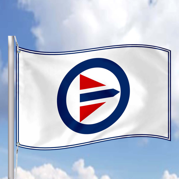 Norwegian Air Force Roundel Flag Banner