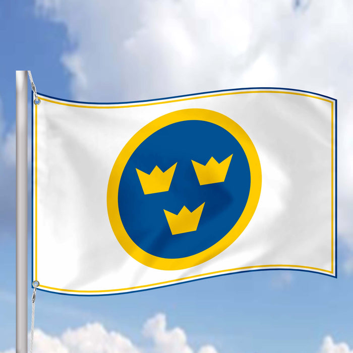 Flag Rundel Swedish Air Force Roundel Flag Banner — Apedes Flags And Banners