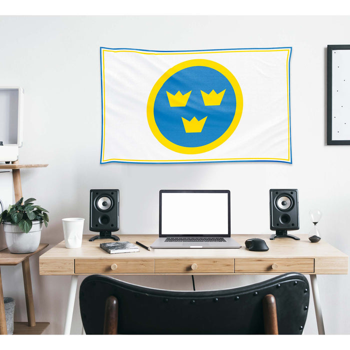 Swedish Air Force Roundel Flag Banner