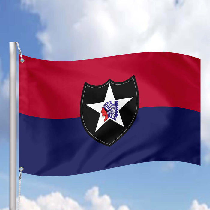 2nd Infantry Division (United States) Flag Banner
