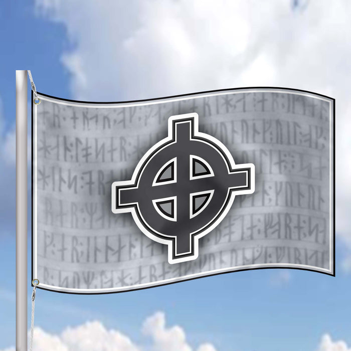 Irish Celtic Cross Religious Symbol Amulet Flag Banner