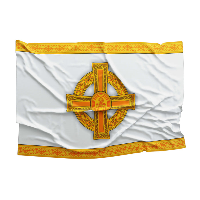 Irish Celtic Cross Religious Symbol Amulet Flag Banner