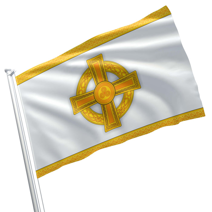 Irish Celtic Cross Religious Symbol Amulet Flag Banner