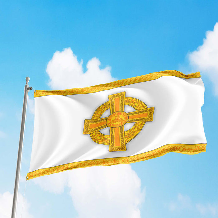 Irish Celtic Cross Religious Symbol Amulet Flag Banner