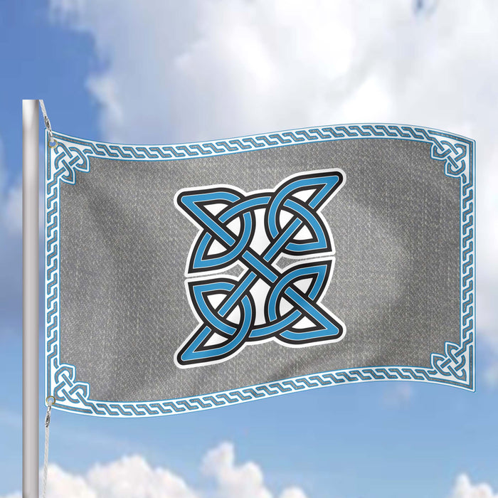 Irish Celtic Cross Religious Symbol Amulet Flag Banner