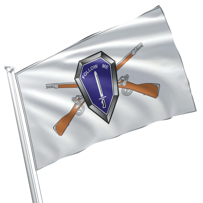 Follow Me Cross Rifles US Army United Flag Banner
