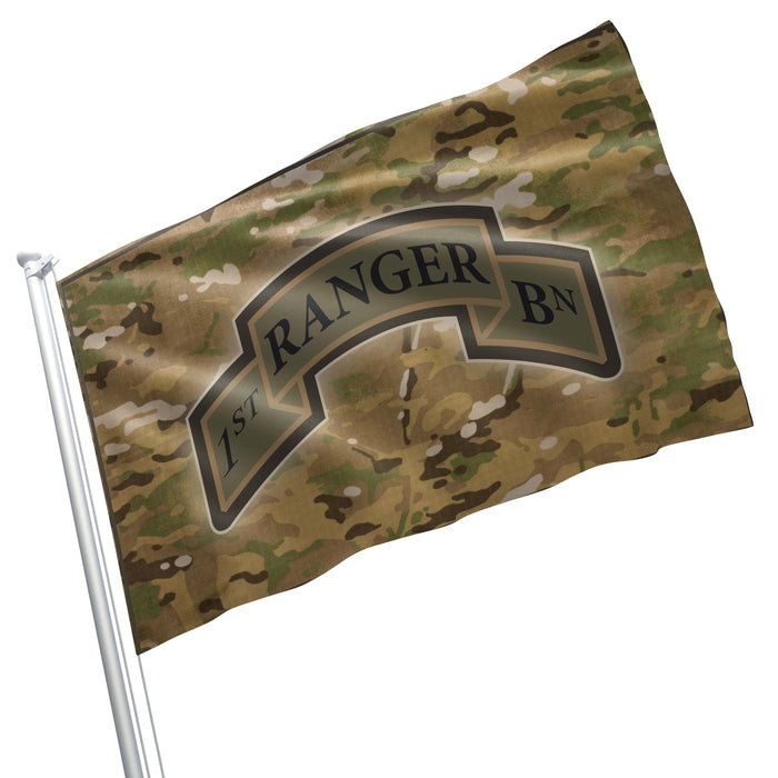 US Army Ranger Battalion Insignia Flag Banner