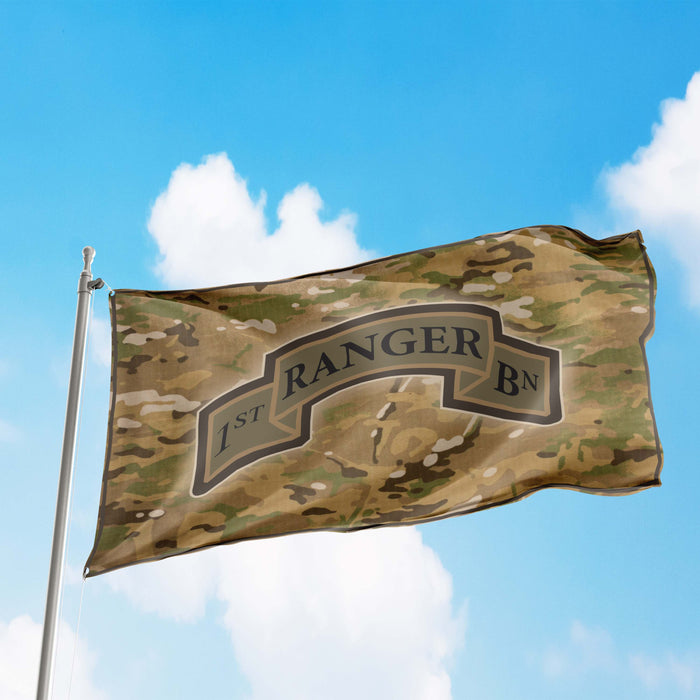 US Army Ranger Battalion Insignia Flag Banner