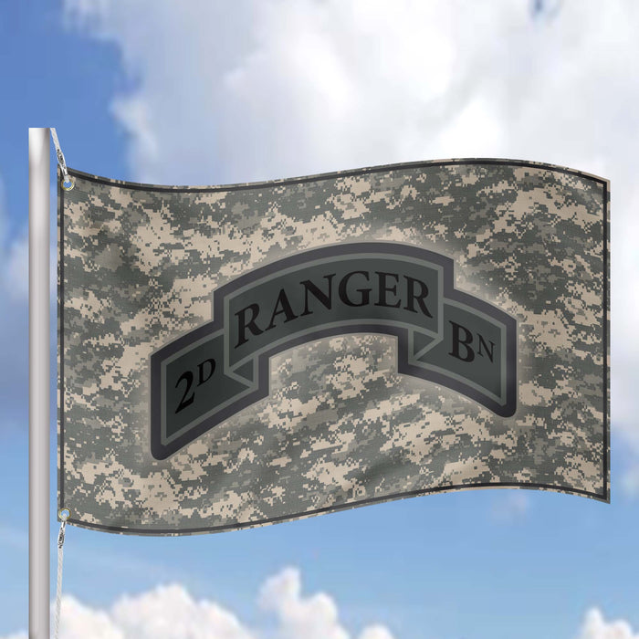 US Army Ranger Battalion Insignia Flag Banner