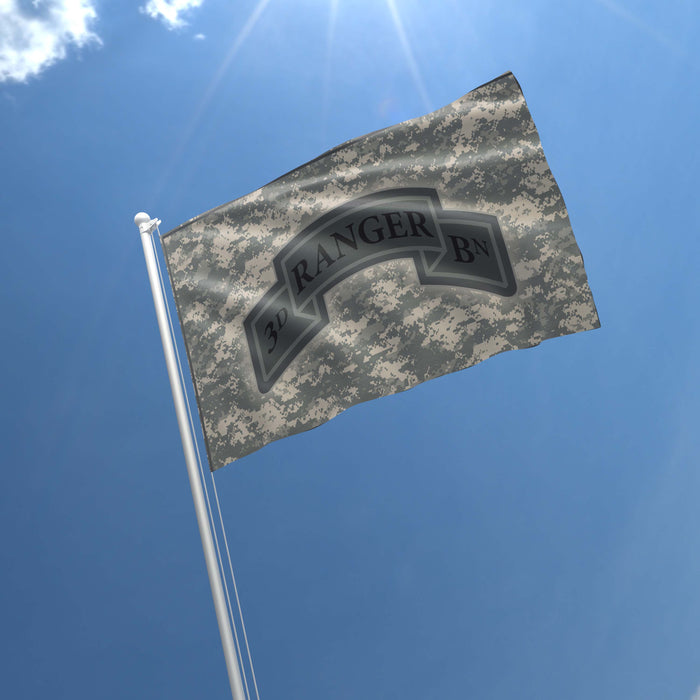 US Army Ranger Battalion Insignia Flag Banner