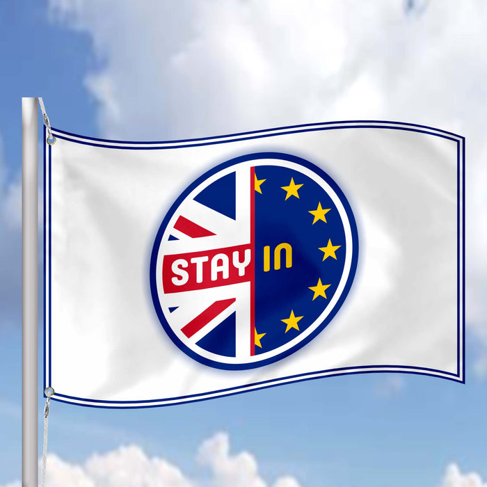 Brexit - Stay In the UK leaving the EU Flag Banner