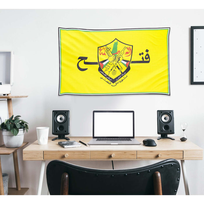 Fatah Palestinian Nationalist Social Democratic Political Party Flag Banner