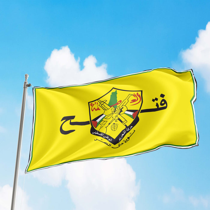 Fatah Palestinian Nationalist Social Democratic Political Party Flag Banner