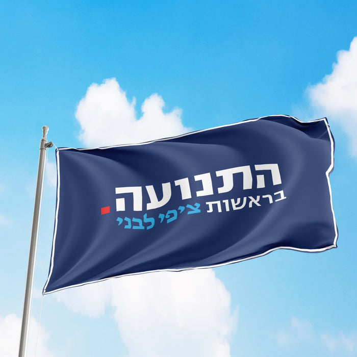Hatnua - The Israel Democracy Institute Hatnuah Flag Banner
