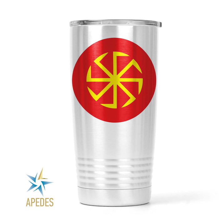 Kolovrat Slavic Solar Symbol Stainless Steel Tumbler 20 OZ