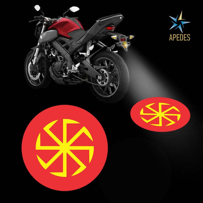 Kolovrat Slavic Solar Symbol Motorcycle Bike Car LED Projector Light Waterproof