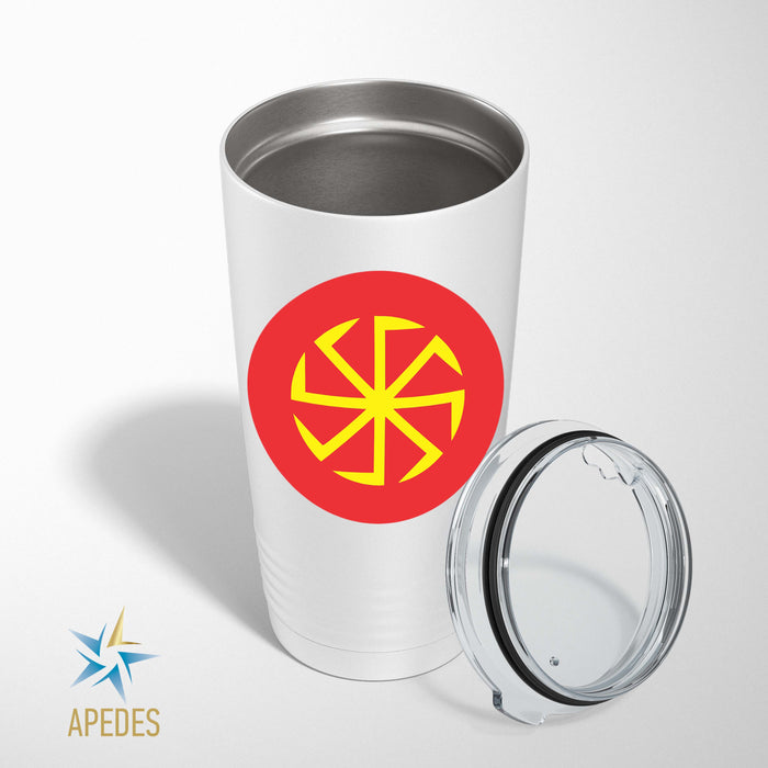 Kolovrat Slavic Solar Symbol Stainless Steel Tumbler 20 OZ