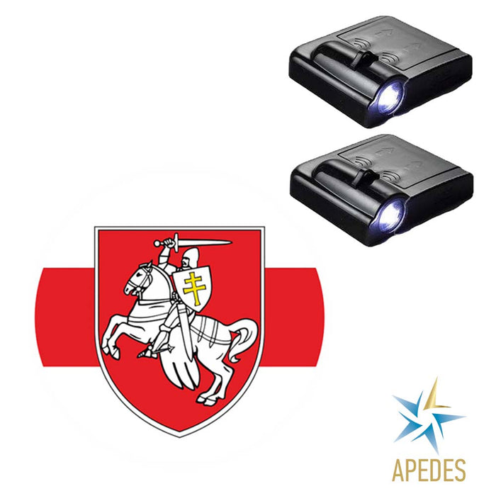 Belarus Knight Pogonya Chase Car Door LED Projector Light (Set of 2) Wireless