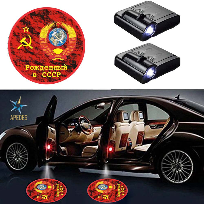Born in USSR Car Door LED Projector Light (Set of 2) Wireless