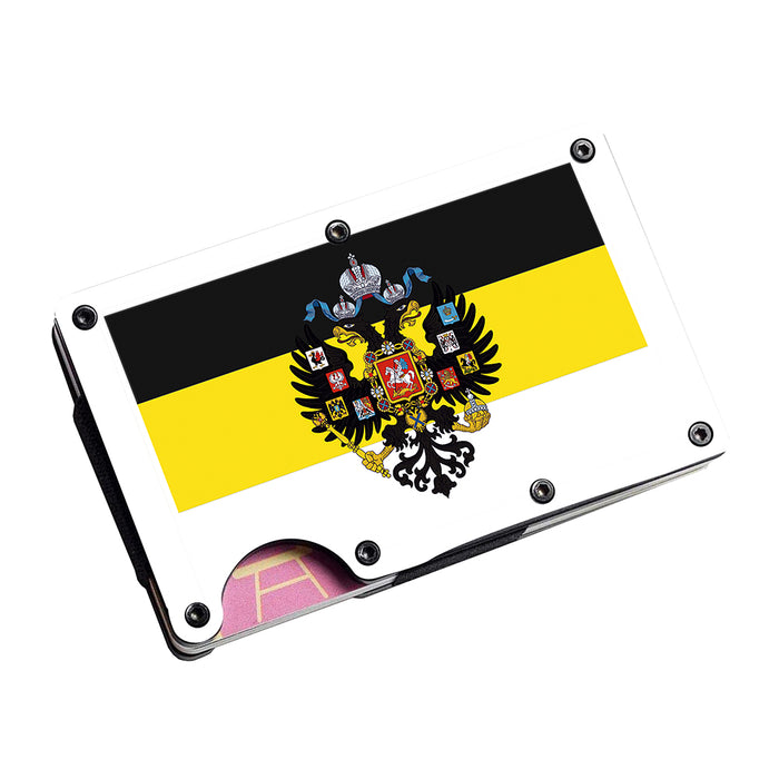 Products Russian Imperial Coat of Arms Stainless Steel Money Clip Wallet Credit Card Holder