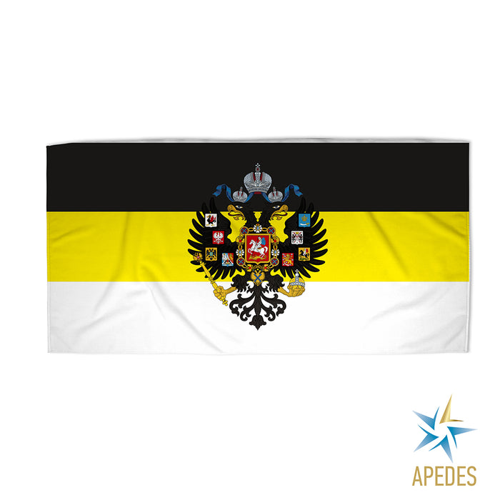 Russian Imperial Coat of Arms Eagle Tzar Czar Beach & Bath Towel Rectangle 30″ × 60″