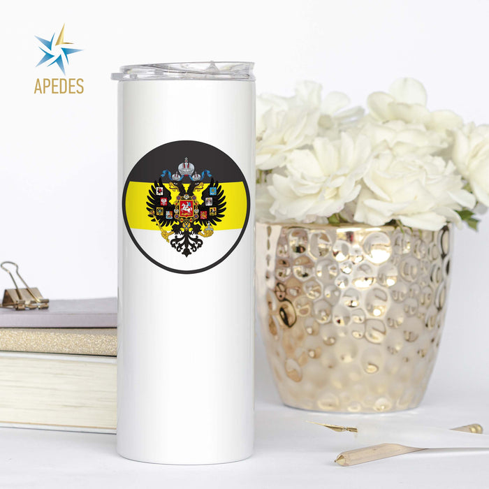 Russian Imperial Coat of Arms Stainless Steel Skinny Tumbler 20 OZ