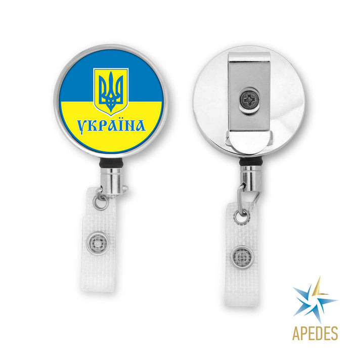 Ukraine Badge Reel Holder