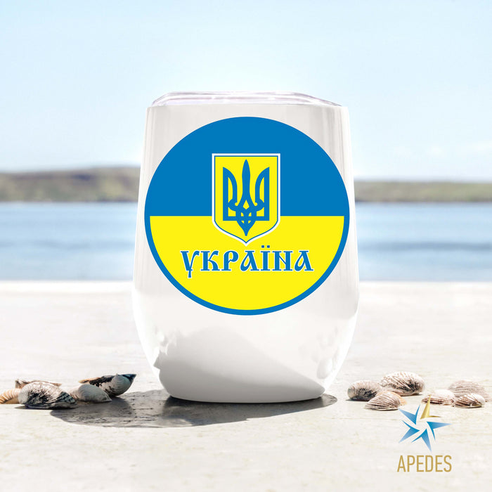 Ukraine Stainless Steel Stemless Wine Cup 12 OZ