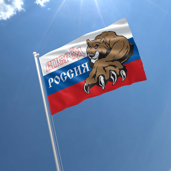 Vladimir Vladimirovich Putin President of Russia United Russia Yedinaya Rossiya Flag Banner