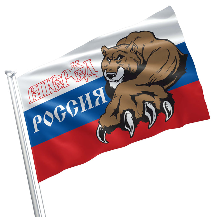 Vladimir Vladimirovich Putin President of Russia United Russia Yedinaya Rossiya Flag Banner