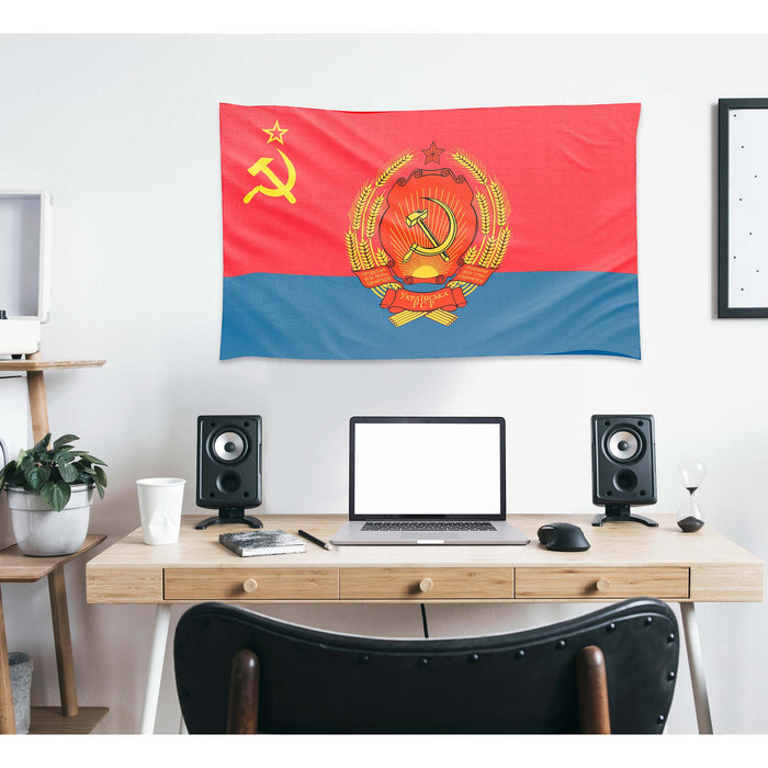15 Soviet Socialist Republic With Coat Of Arms Flag Banner