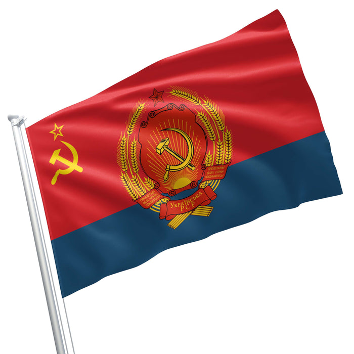 15 Soviet Socialist Republic With Coat Of Arms Flag Banner