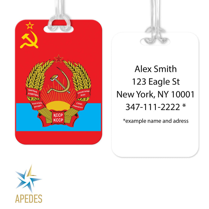 Born in USSR Rectangle Luggage Tag
