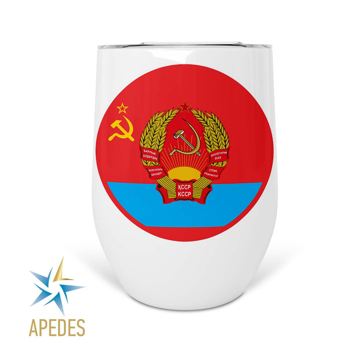 Born in USSR Stainless Steel Stemless Wine Cup 12 OZ