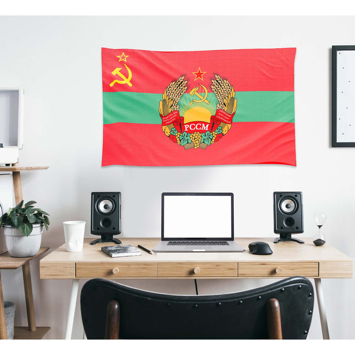 15 Soviet Socialist Republic With Coat Of Arms Flag Banner