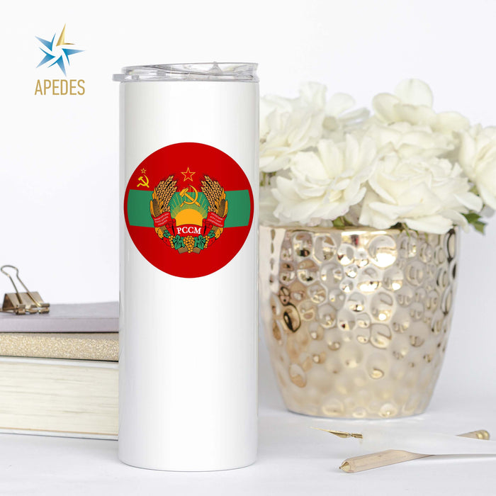 Born in USSR Stainless Steel Skinny Tumbler 20 OZ