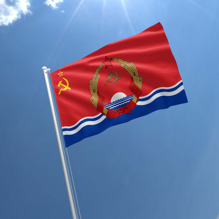 15 Soviet Socialist Republic With Coat Of Arms Flag Banner