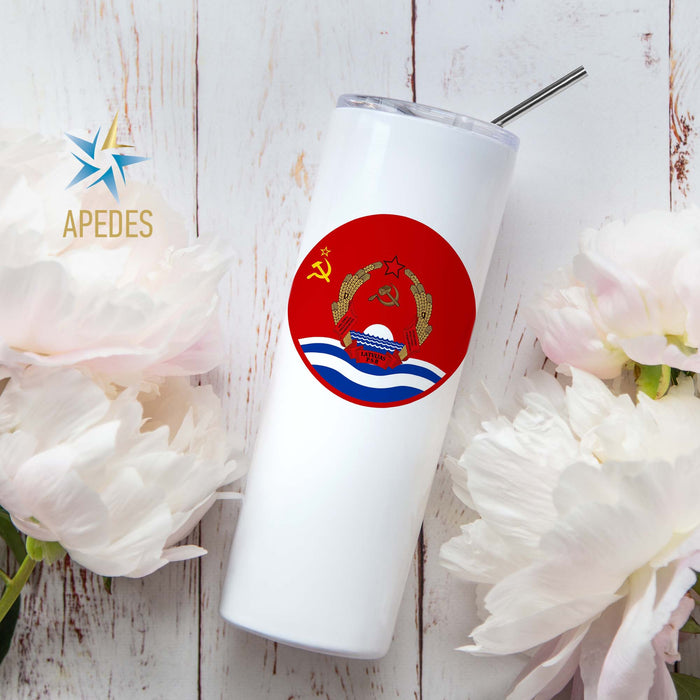 Born in USSR Stainless Steel Skinny Tumbler 20 OZ