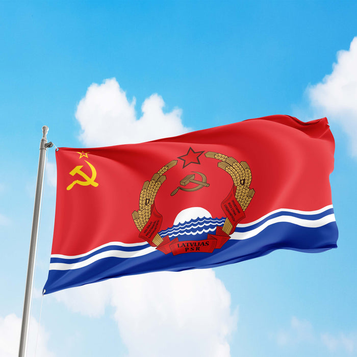 15 Soviet Socialist Republic With Coat Of Arms Flag Banner