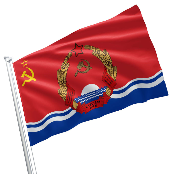 15 Soviet Socialist Republic With Coat Of Arms Flag Banner