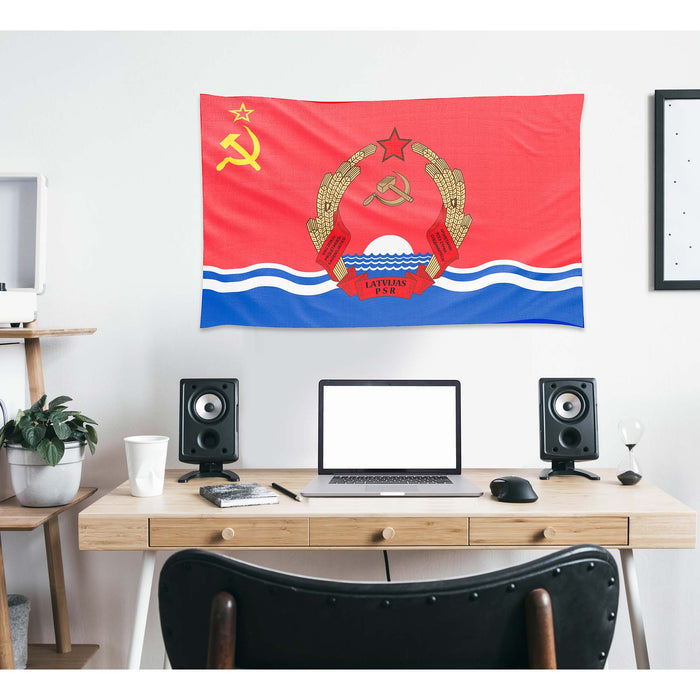 15 Soviet Socialist Republic With Coat Of Arms Flag Banner