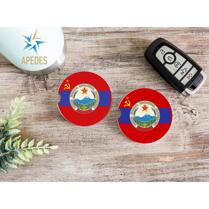 Born in USSR Car Cup Holder Coaster (Set of 2)