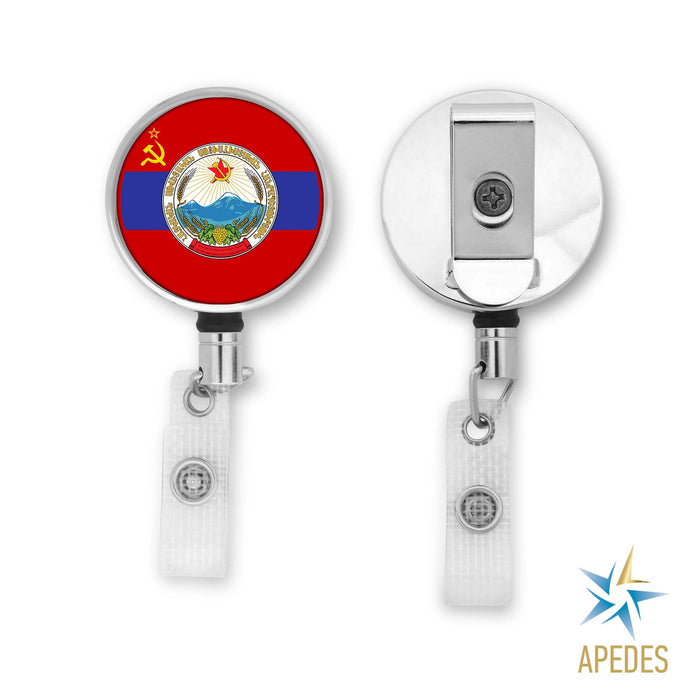 Born in USSR Badge Reel Holder